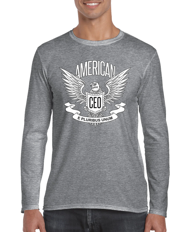 American CEO Patriotic Eagle Men's Long Sleeve Shirt
