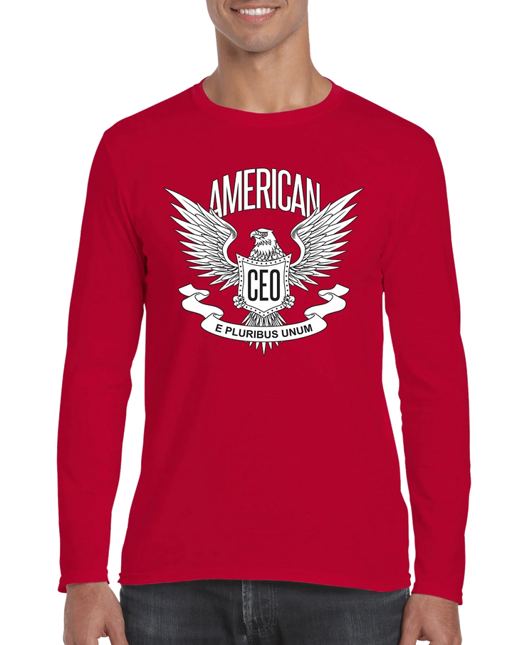American CEO Patriotic Eagle Men's Long Sleeve Shirt