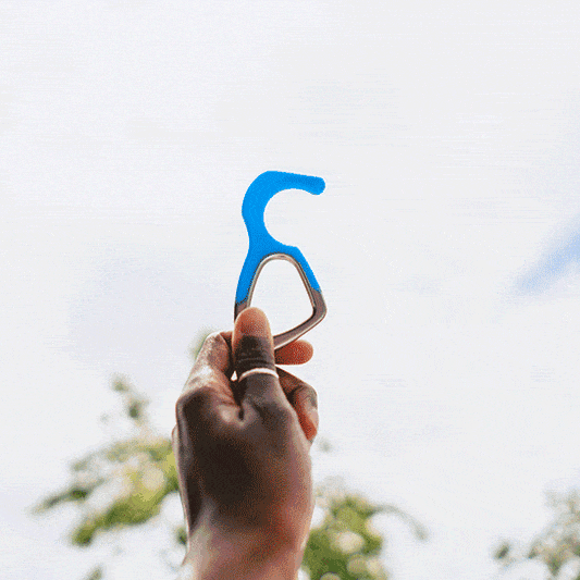 hoo(key) - The Only Patented Antimicrobial Silicone No-Touch Keychain Tool-2