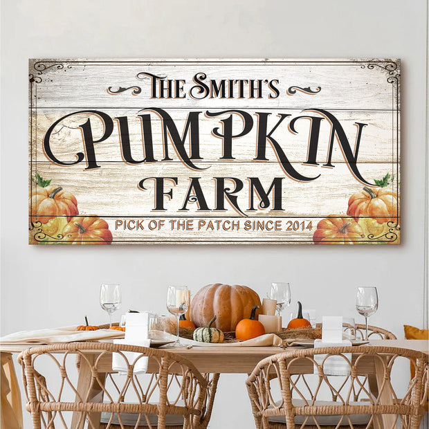 Pick Of The Patch Pumpkin Farm Sign-2